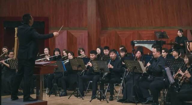 我校音乐学院管乐团参加庆祝建党百年全国校园管乐团队网络（央视频）展播活动