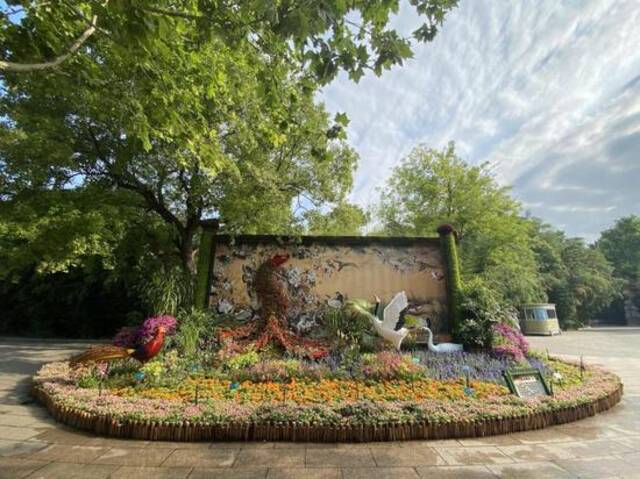 庆祝建党百年 北京市属公园21组主题花坛亮相