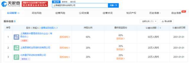 字节跳动入股斓星网络科技为第二大股东 后者经营人工智能应用软件开发