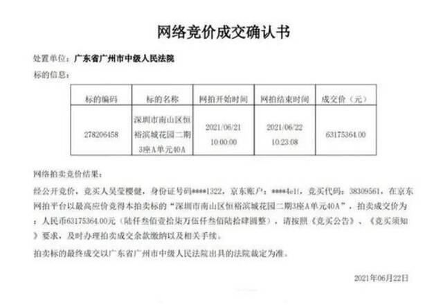 45万一平！落马官员深圳豪宅拍卖，228㎡成交价6317万！还要交3000多万的税！