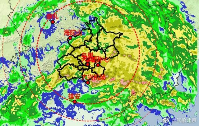 带伞！北京目前普遍出现降雨，将在9-10点减弱结束