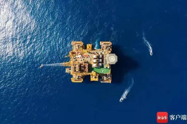 中国首个自营深水大气田“深海一号”在陵水海域建成投产。中国海油供图