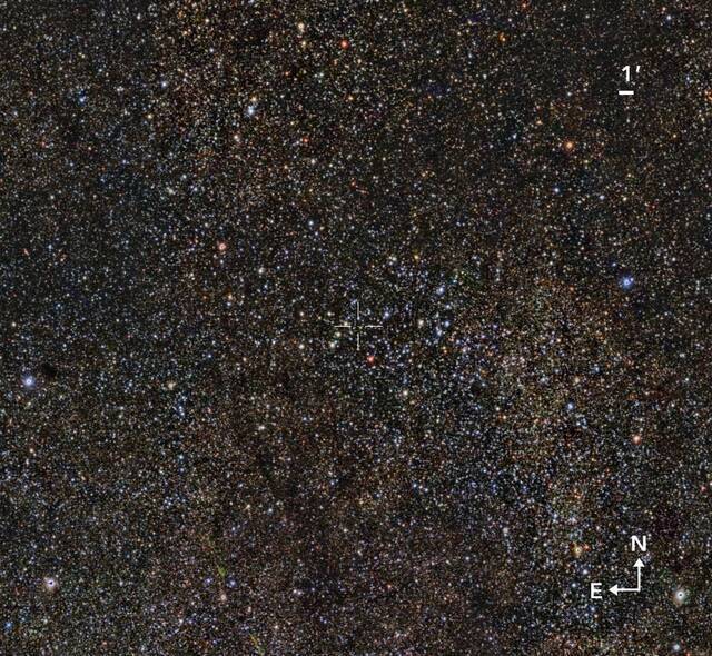 天蝎座方向发现一个巨大星团：瓦尔帕莱索1号包含至少一万五千颗恒星