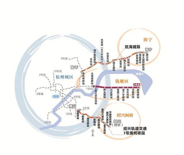 杭海、杭绍城际铁路同一天通车，杭嘉绍三市实现轨交网络互联