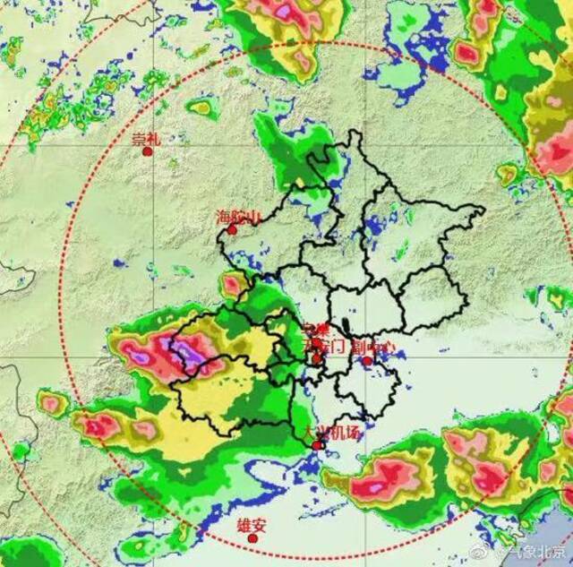下班注意防护！北京多区发布雷电预警