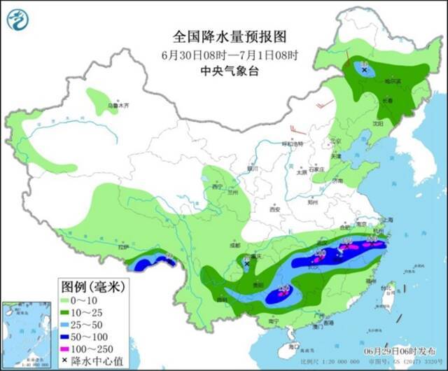 明天南方强降雨范围达本次过程最大 华北东北多雷阵雨