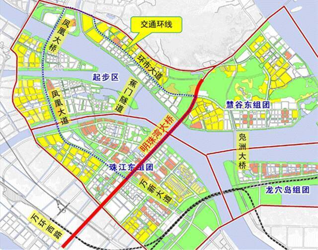 广东自贸区南沙新区明珠湾大桥通车