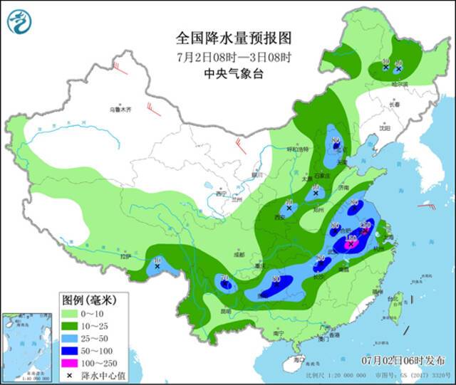 长江中下游强降雨在线 华南“桑拿天”来袭