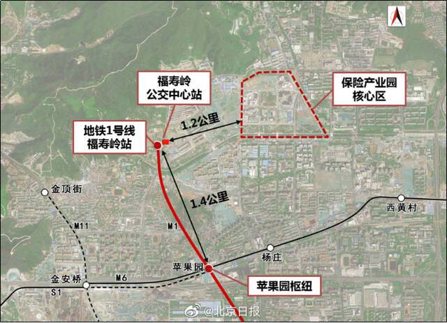 北京地铁1号线福寿岭站将启用