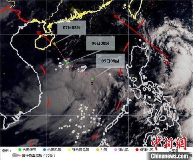 南海热带低压或于5日夜间前后生成 海南有较强风雨