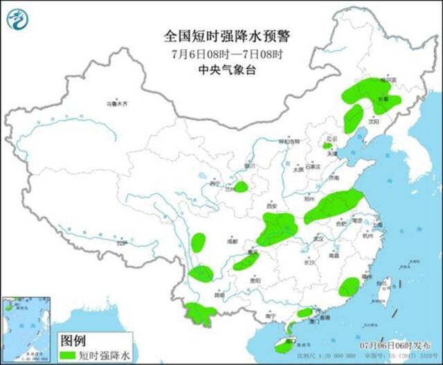 强对流蓝色预警：内蒙古河北等8省区有8至10级雷暴大风或冰雹