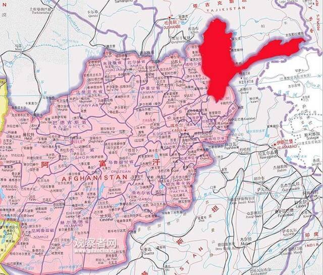 此次政府军与塔利班交火地——与塔吉克斯坦接壤的阿富汗东北部的巴达赫尚省