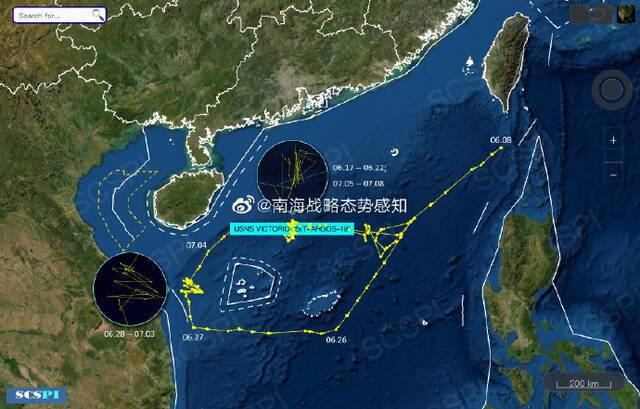 南海战略态势感知：美军监视船在西沙群岛周边织网