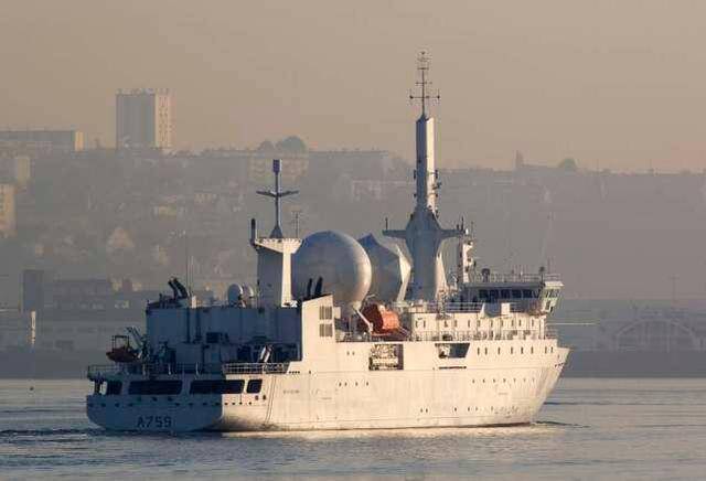 资料图：法国海军侦察舰“迪皮·德·洛梅”号