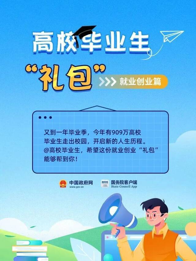 毕业生，这里有一份“礼包”送给你