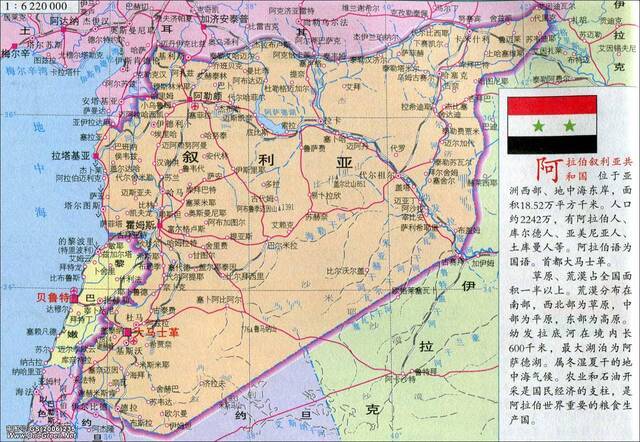 叙利亚地图（资料图/地图窝）