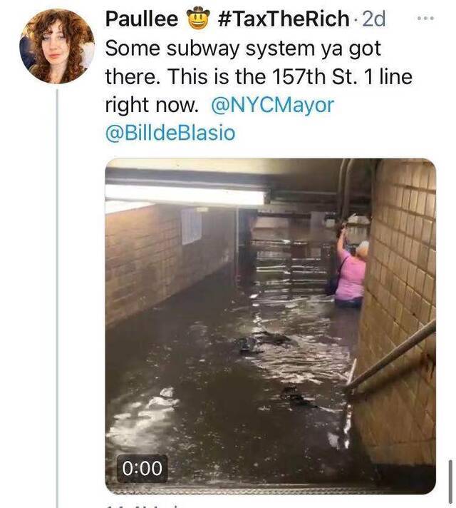纽约地铁被淹，有美国网民声称“像中国”，结果被图片打脸