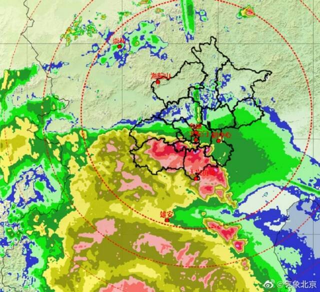 强降雨“大部队”来了！未来两小时北京中心城区风大雨大
