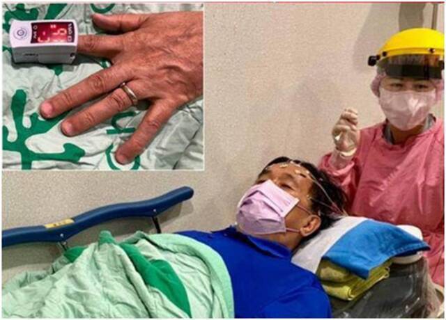 陈水扁到医院检查。图自台湾中时新闻网