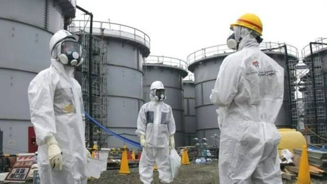 一些参与福岛第一核电站抢险的工作人员（图源：外媒）