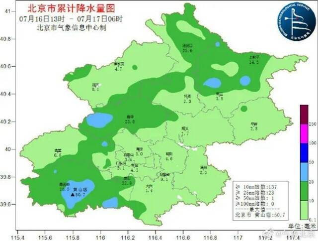 雨还在下！北京暴雨山洪等四大预警齐发，门头沟所有景区暂停开放