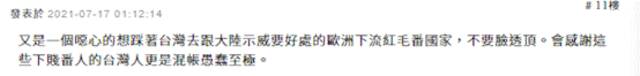 台媒炒作斯洛伐克访团9月访台 台外事部门急表态 岛内网友吐槽