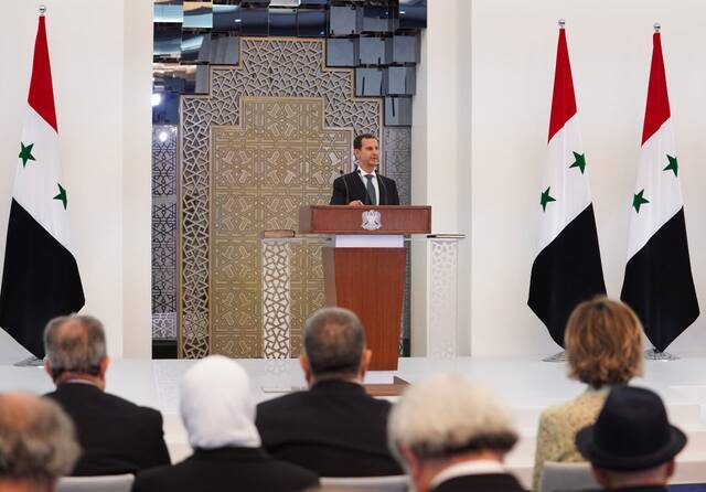 叙利亚总统巴沙尔宣誓就职