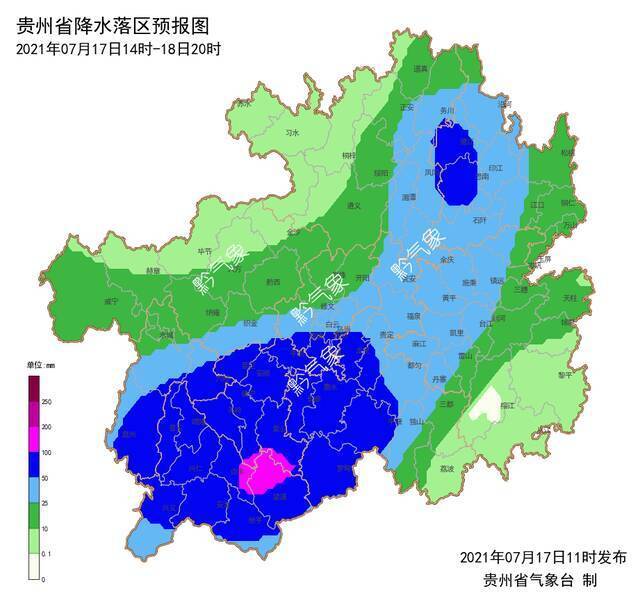 雨+雨+雨……贵州10县大暴雨60县暴雨！今天局地还有雷雨