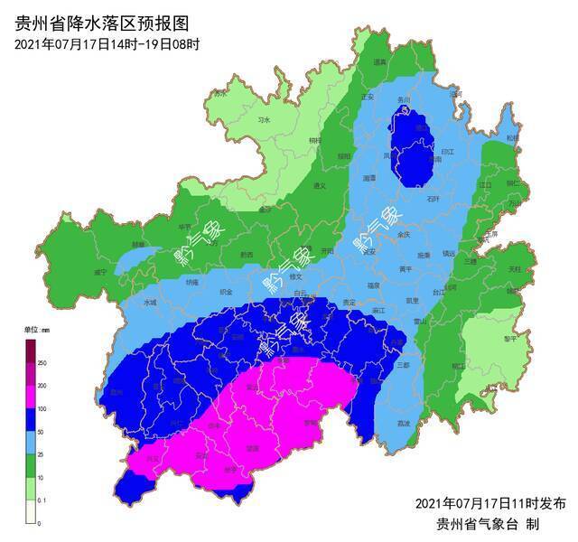 雨+雨+雨……贵州10县大暴雨60县暴雨！今天局地还有雷雨