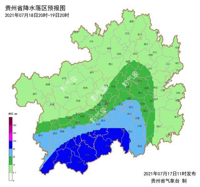 雨+雨+雨……贵州10县大暴雨60县暴雨！今天局地还有雷雨