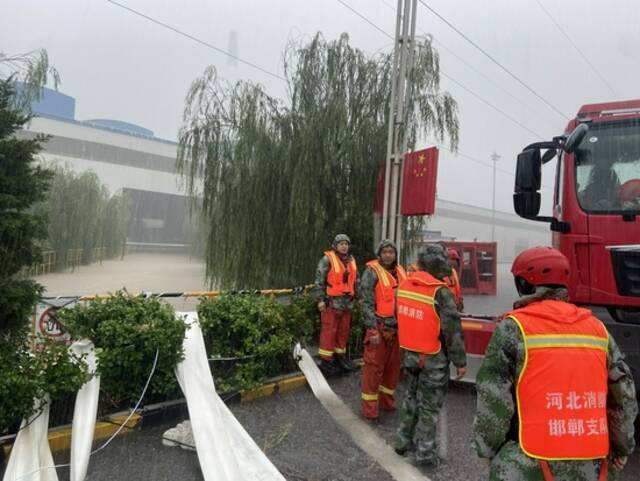 河北消防已抵达河南汤阴 正处置当地险情