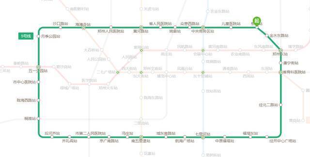 郑州地铁5号线图片来源：郑州地铁官网