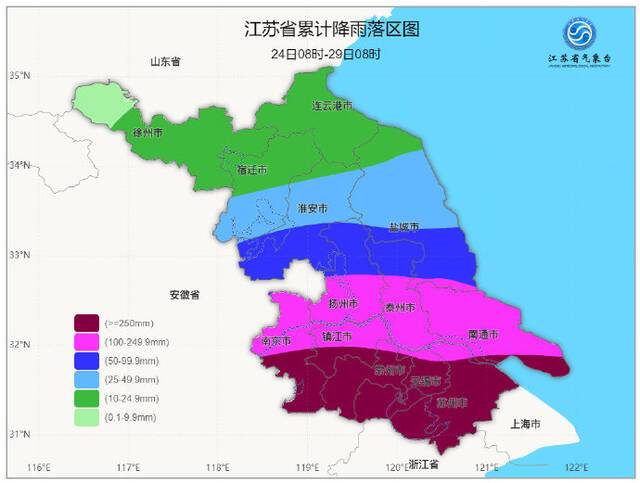 台风“烟花”将对江苏省有严重风雨影响 各地进入防范状态