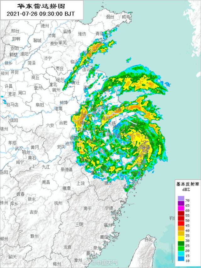 又登！台风“烟花”在浙江平湖二次登陆 华东地区将遭遇风雨潮齐袭