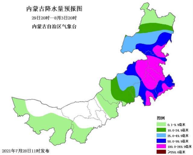 受台风“烟花”影响 内蒙古局部地区将遭遇强降水