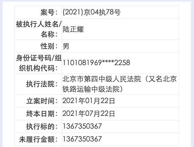 中国执行信息公开网截图