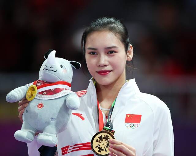 刘灵玲曾在2018年雅加达亚运会上夺得金牌。新华社资料图