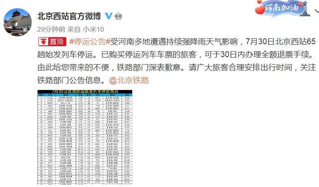 来源：“北京西站官方微博”