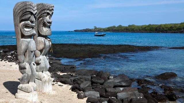 ▲夏威夷霍瑙瑙国家历史公园的寺庙遗址和历史遗迹容易受到海平面上升的影响。图据CNN新闻