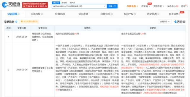 上汽集团持股公司经营范围新增新能源汽车整车销售等