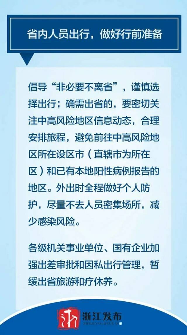 紧急提醒！这些场所暂时关停！浙江发布防疫新规