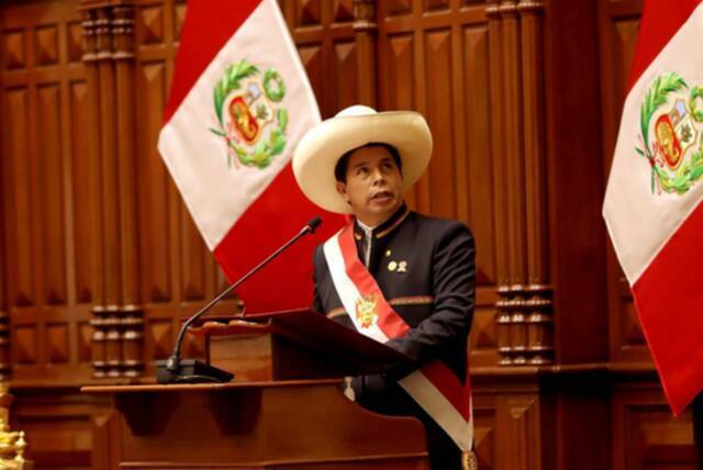 秘鲁总统佩德罗卡斯蒂略（图源：外媒）