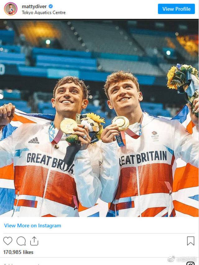 马修·李与戴利赢得奥运会男子双人10米跳台冠军