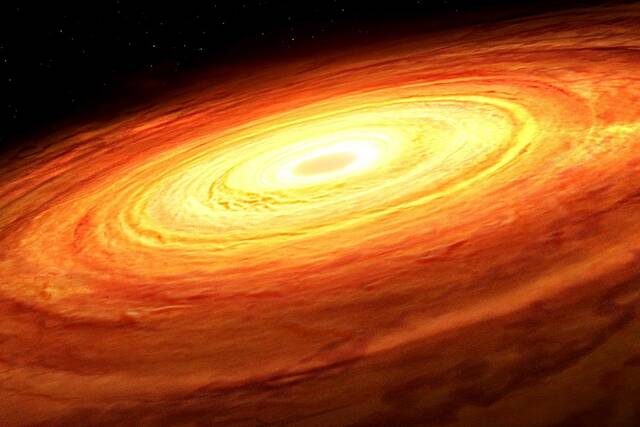 天体物理吸积盘发出的光芒可以揭示中心超大质量黑洞(SMBH)的质量