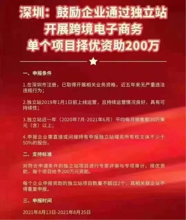 独立站卖家最高补贴200w 深圳出手应对亚马逊“封号潮”