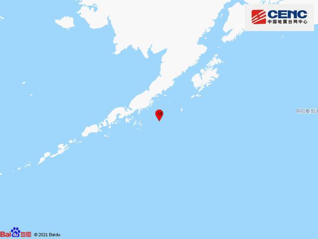 美国阿拉斯加州以南海域发生7.0级地震，震源深度10千米