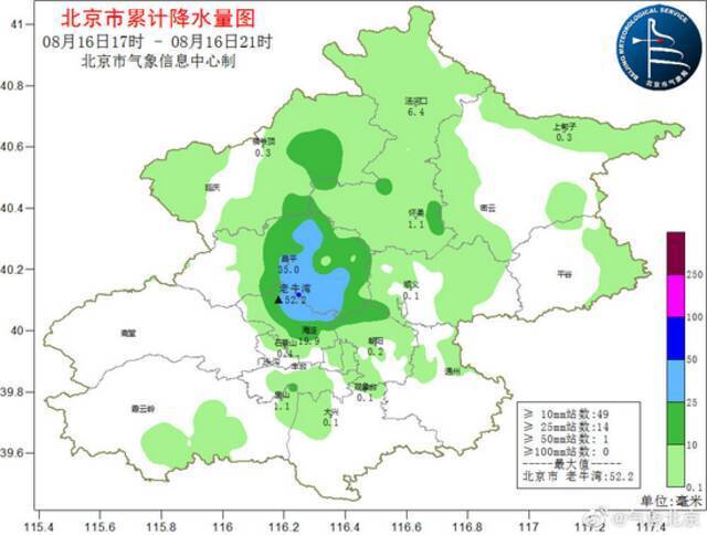 北京暴雨、大风、雷电三预警齐发！这里雨最大