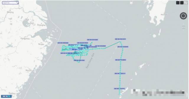 美军侦察机抵近宁波外海，最近时距中国大陆领海线约20海里