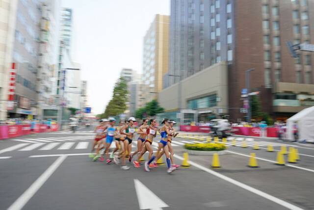 2021年8月6日，在日本札幌举行2020东京奥运会女子20公里竞走比赛。图