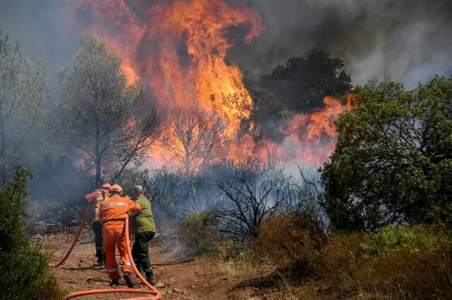 法国南部瓦尔省森林大火过火面积超7000公顷 已致1死